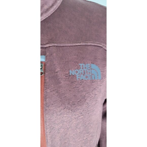 The North Face Mens Large Textured Cap Rock 1/4 Zip Fleece Pullover Burgandy - Picture 2 of 13